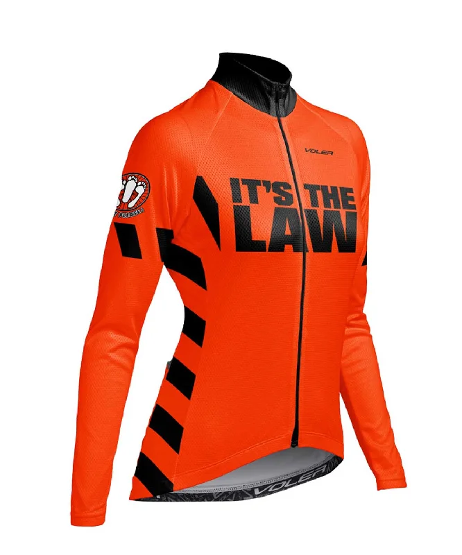 W. PELOTON THERMAL JERSEY - 3 FEET PLEASE Colorblock Hoodie Sweatshirt