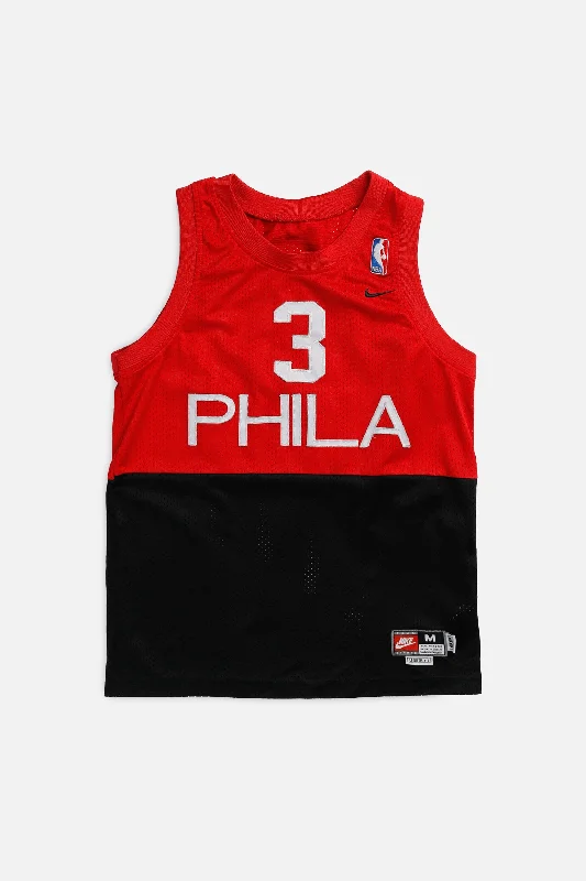 Vintage Philadelphia 76ers NBA Jersey - Women's XS Soft Hooded Sweatshirt