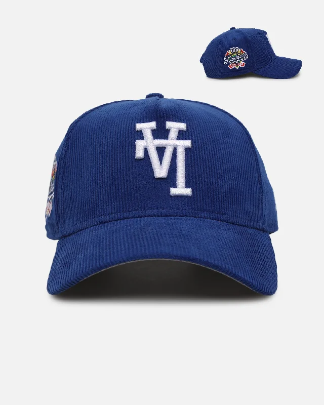 New Era Los Angeles Dodgers 'Upside Down LA Cord' 9FORTY A-Frame Corduroy Snapback Royal