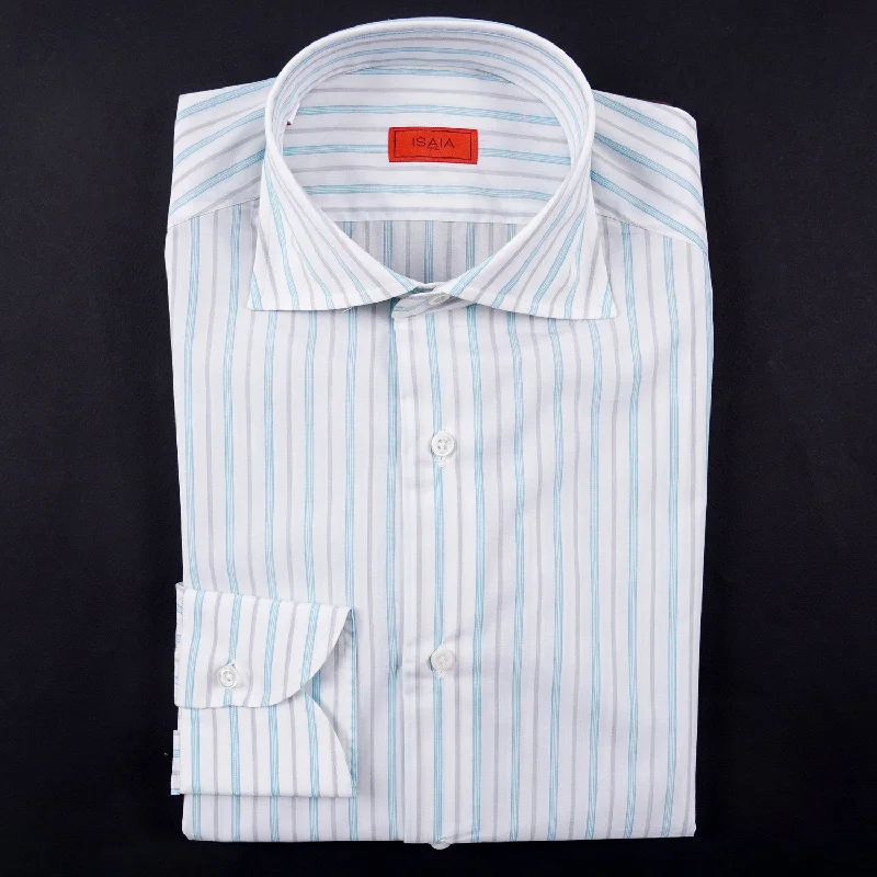 Isaia Modern 'Mix Fit' Cotton Dress Shirt
