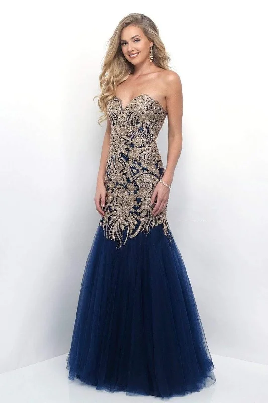 Blush by Alexia Designs - 7107SC Strapless Appliqued Trumpet Dress Sexy unclassified dresses Blush by Alexia Designs - 7107SC Strapless Appliqued Trumpet Dress Sexy unclassified dresses
