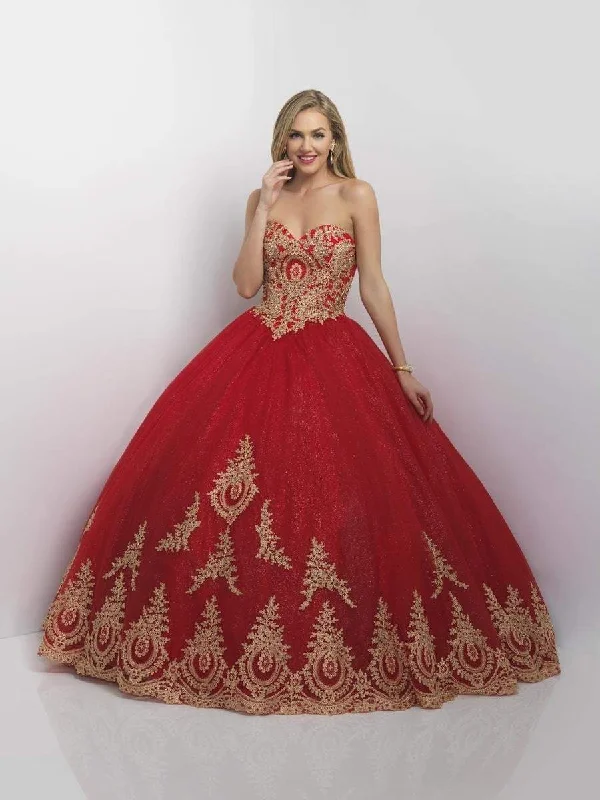 Blush by Alexia Designs - Q176SC Strapless Gilded Ballgown Lounge unclassified dresses