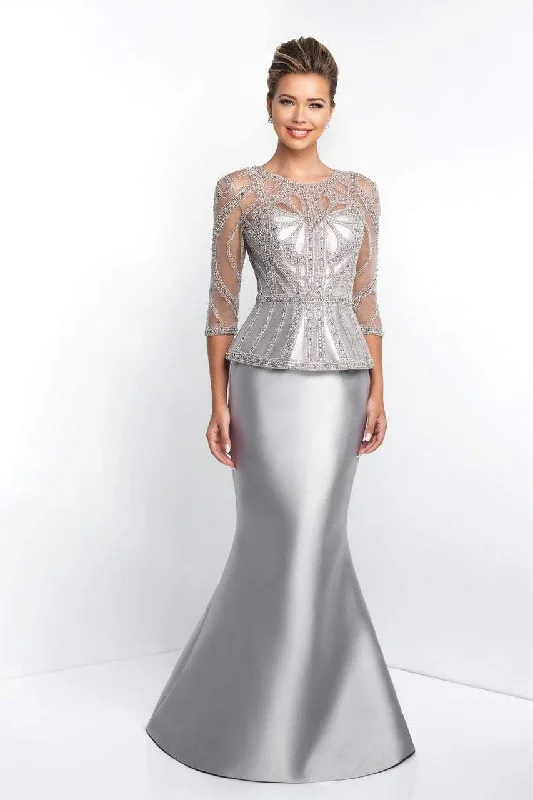 Blush by Alexia Designs - S2000SC Beaded Illusion Quarter Sleeve Dress Engagement unclassified dresses Blush by Alexia Designs - S2000SC Beaded Illusion Quarter Sleeve Dress Engagement unclassified dresses