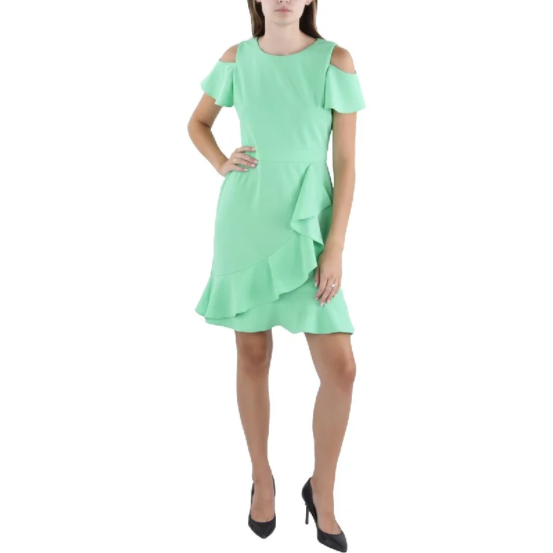 London Times Womens Petites Cold Shoulder Above Knee Sheath Dress Tiered unclassified dresses London Times Womens Petites Cold Shoulder Above Knee Sheath Dress Tiered unclassified dresses