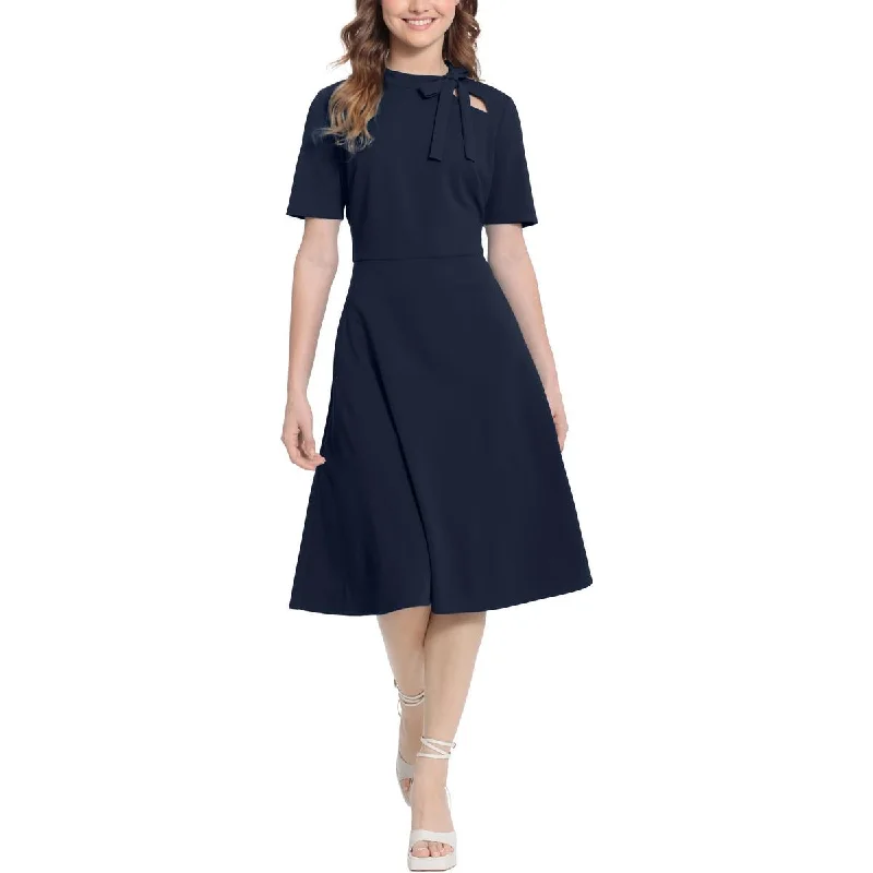 Maggy London Womens Cut Out Knee Length Shift Dress Tiered unclassified dresses