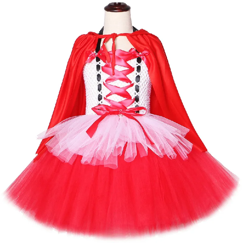 Red Riding Hood Kids Dresses for Girls Children Christmas Cosplay Costume Halloween Carnival Tutu Dress with Cloak 1-12 Years Elegant unclassified dresses Red Riding Hood Kids Dresses for Girls Children Christmas Cosplay Costume Halloween Carnival Tutu Dress with Cloak 1-12 Years Elegant unclassified dresses