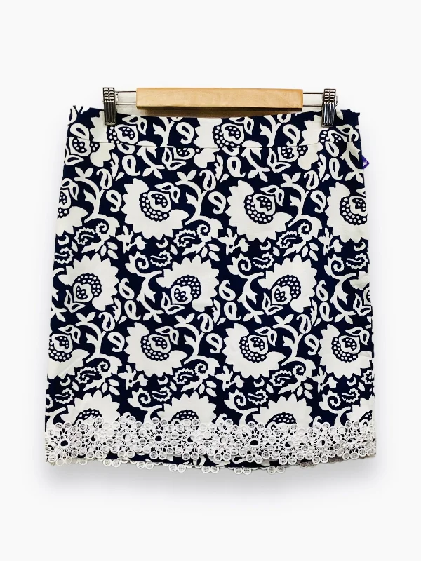 Navy Skirt Mini & Short Talbots, Size 8petite Button-down Mini Skirt