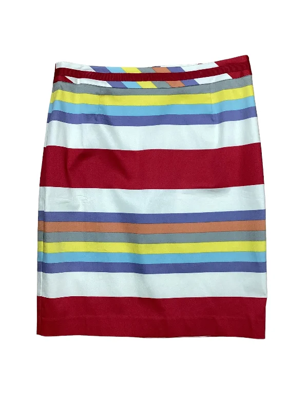 Striped Pattern Skirt Mini & Short Boden, Size 10 Mini Skirt Trend