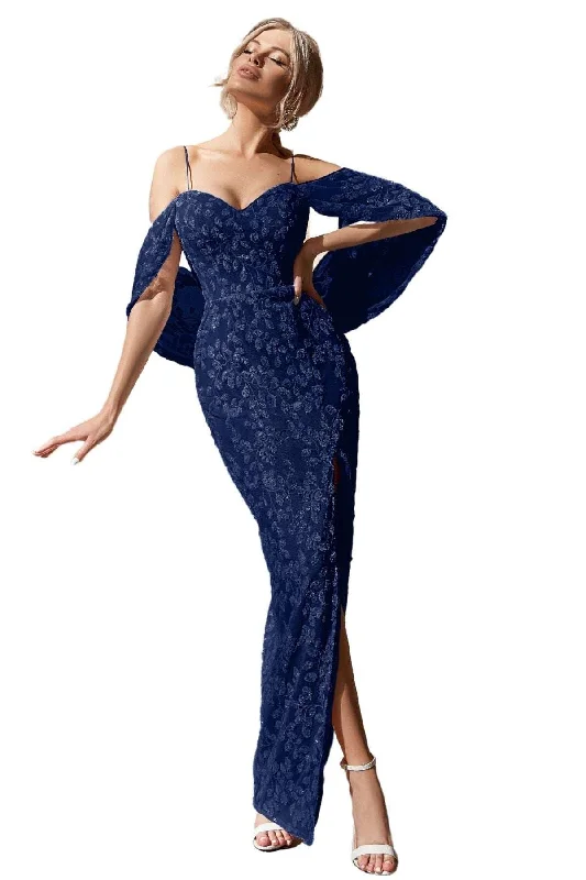 TINAHOLLY Lavinia  Tk048 Sequin Dress (Navy)- RRP $499 Bright Sequin Dress