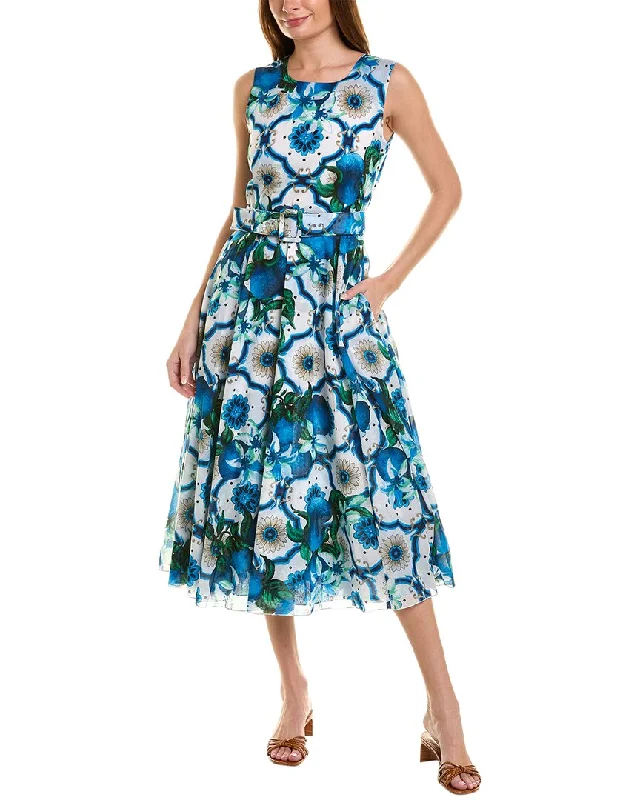 Samantha Sung Avenue Shirtdress Button-up Shirt Dress